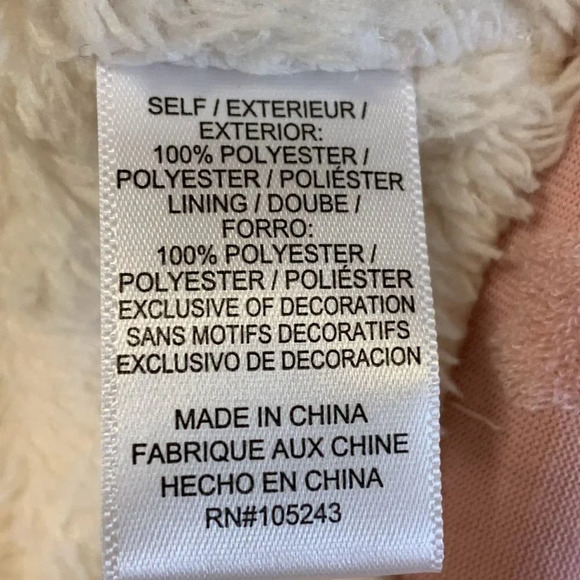 Bobeau Women's‎ Flocked Hearts Ultraplush Full Zip Long Sleeve Hoodie Size L NWT - Picture 10 of 13